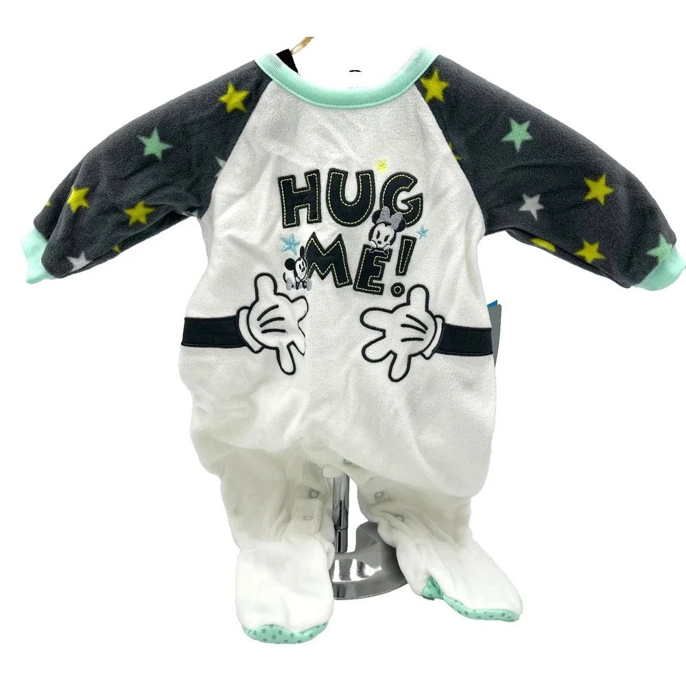 Disney Baby Mickey & Minnie Mouse Pajama Size 6-9‎ Months New